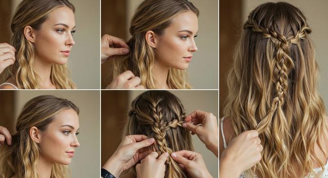 How to Do a Waterfall Braid Step-by-Step Process