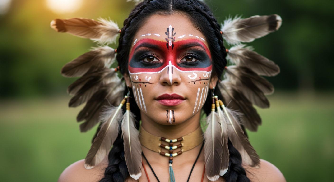 Native American Beauty Traditions: Paint & Feathers