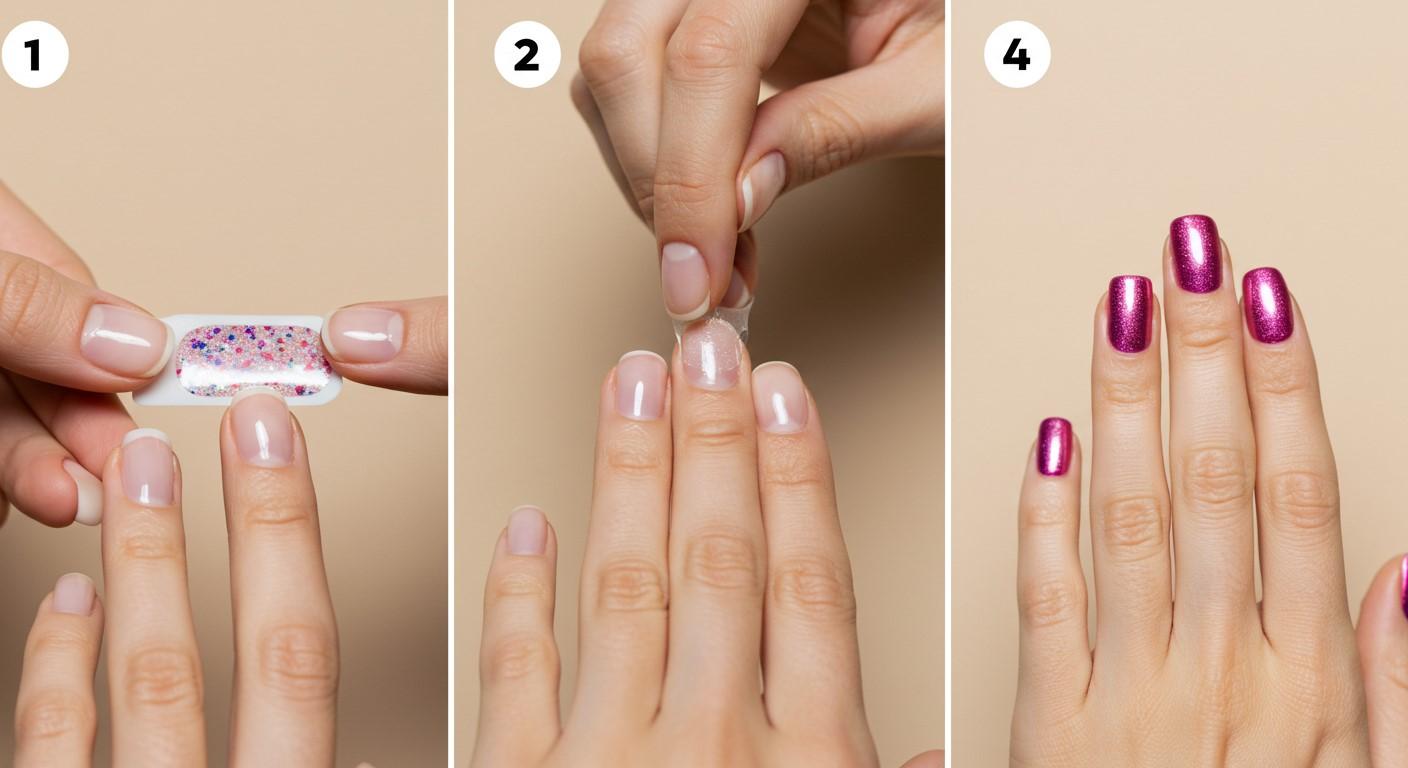 How to Apply Nail Wraps Step by Step at Home Easily