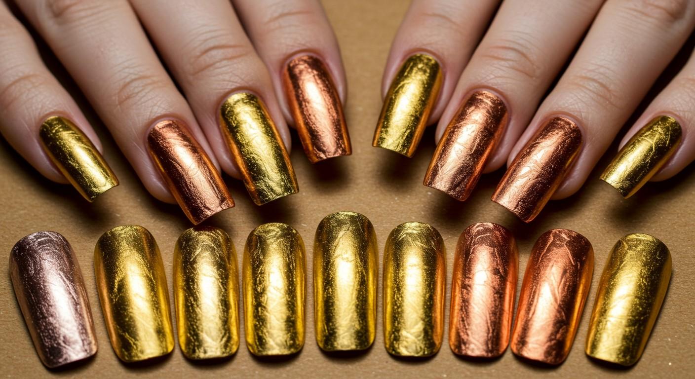 Trendy Metallic Foil Nail Art Designs You’ll Love