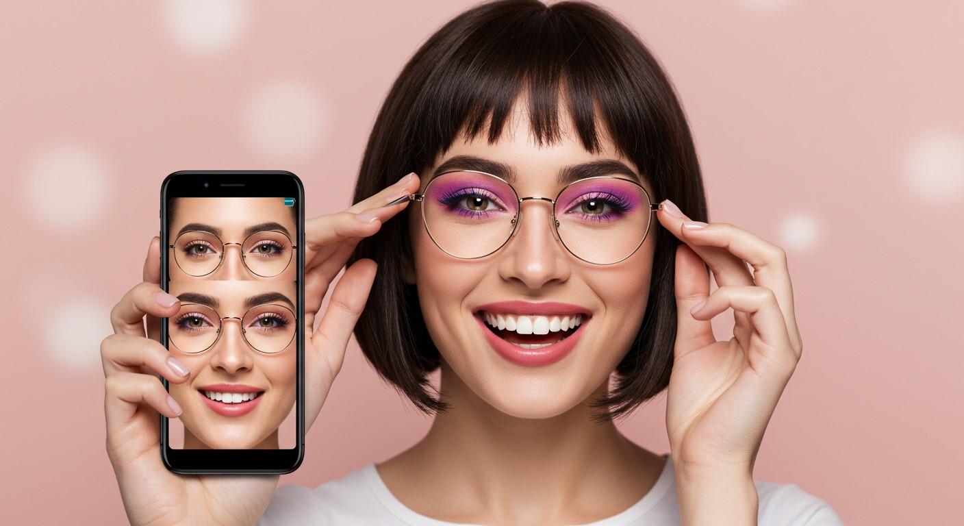 AR try-on beauty apps for eyeglasses and makeup
