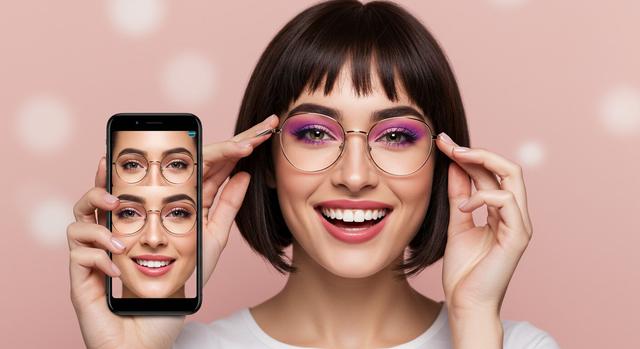 AR try-on beauty apps for eyeglasses and makeup