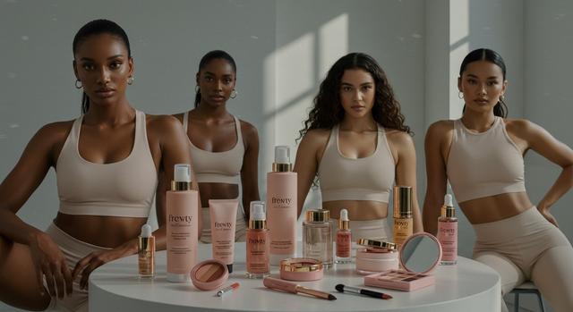 Co-branded beauty products with popular fitness influencers
