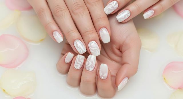 How to Create a Milk Bath Nail Design at Home Easily